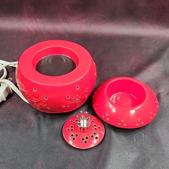 🩵PartyLite Red Christmas Traditions Ornament Fragrance Warmer - Picture 5 of 8